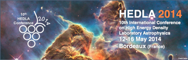HEDLA 2014_10th International Conference on High Energy Density Laboratory Astrophysics_12-16 May, 2014