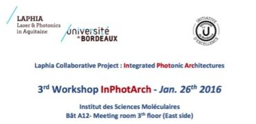 3ème workshop_Projet collaboratif INPHOTARCH_26 janvier 2016